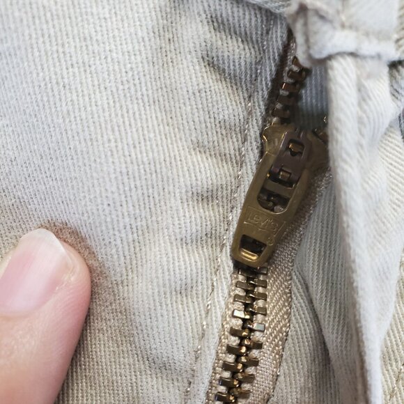 Levis Jeans Mens 29x30 Tan 514 Classic Straight Cotton Denim - Picture 12 of 13